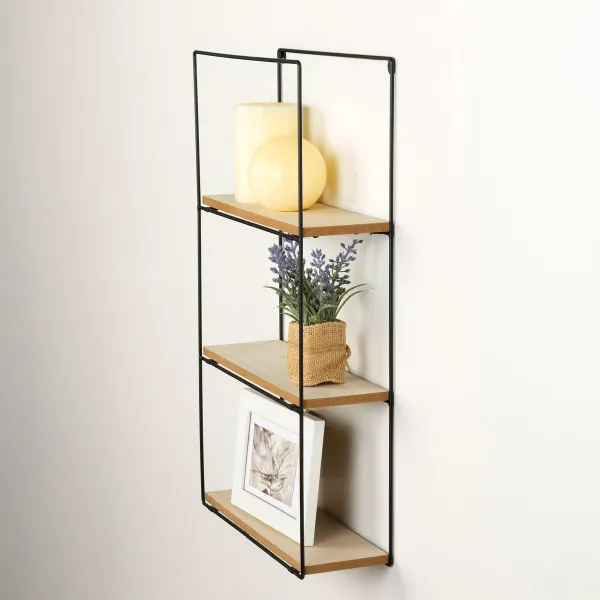Полка Max Home Железо Деревянный MDF 30 x 50 x 10 cm (4 штук)