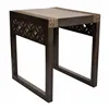 Side table Alexandra House Living Grey Golden 40 x 43 x 35 cm