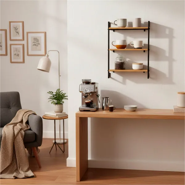 Hyllyt Max Home Rauta Puu MDF 40 X 55 X 12 cm (4 osaa)