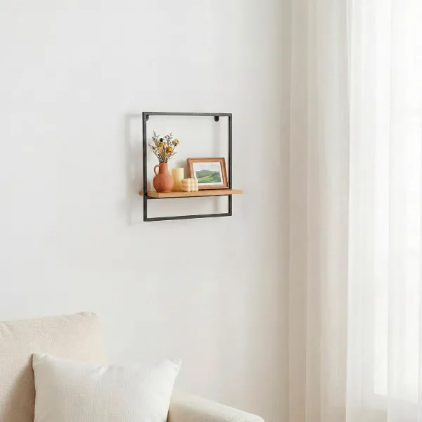 Hyllyt Max Home Rauta Puu MDF 35 x 35 x 12 cm (6 osaa)