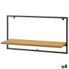 Shelve Max Home Iron MDF Wood 65 X 35 X 20 CM (4 Units)
