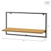 Полки Max Home Железо Деревянный MDF 65 X 35 X 20 CM (4 штук)