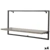 Полки Max Home Железо Деревянный MDF 65 X 35 X 20 CM (4 штук)