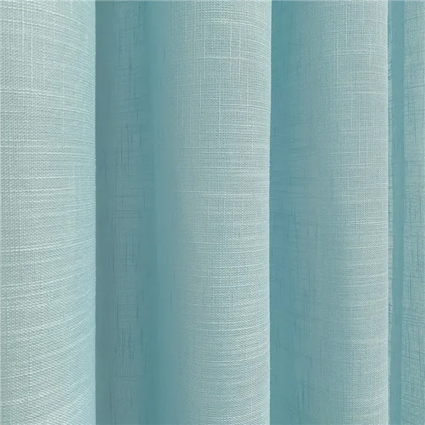 Curtain Alexandra House Living Rustik Turquoise 200 x 270 x 1 cm Translucent