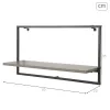 Полки Max Home Железо Деревянный MDF 65 X 35 X 20 CM (4 штук)