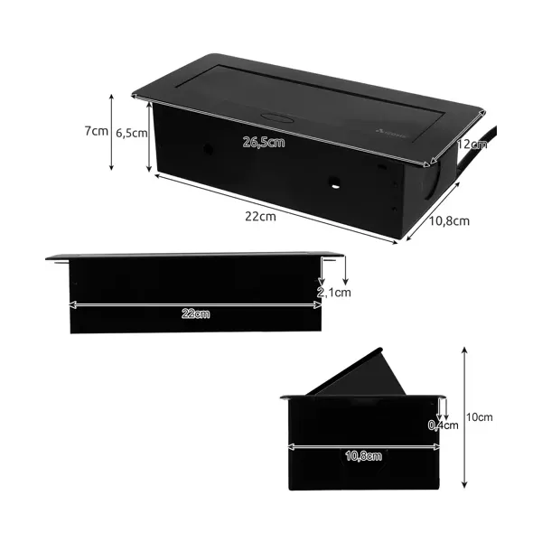 Встроенная в столешницу двойная USB-розетка Izoxis 21446