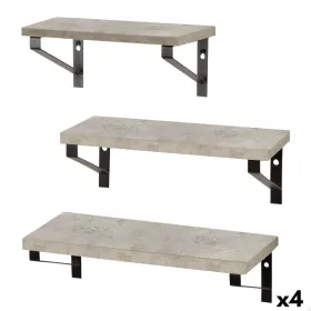 Shelves Max Home Iron MDF Wood 42 X 12 X 16 CM (4 Units)