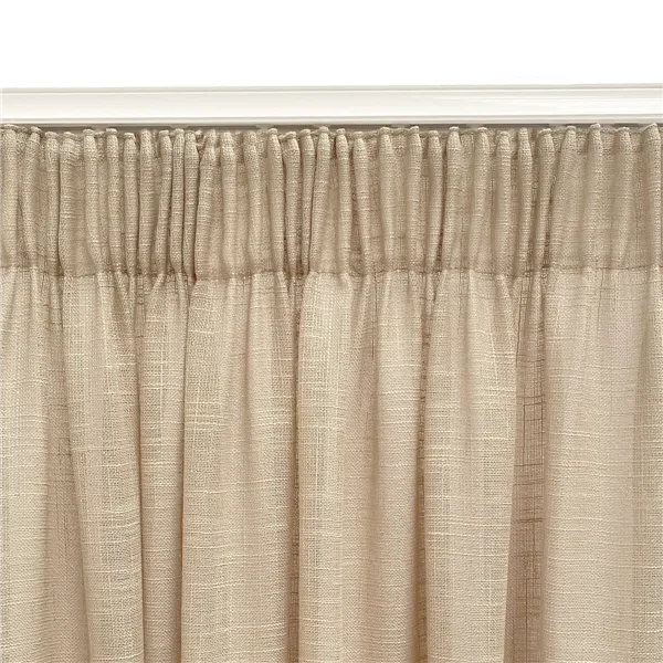 Curtain Alexandra House Living Rustik Natural Linen 200 x 270 x 1 cm Translucent