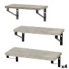 Lentynos Max Home Geležis Medžio MDF 42 X 12 X 16 CM (4 vnt.)