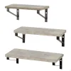 Hyllyt Max Home Rauta Puu MDF 42 X 12 X 16 CM (4 osaa)