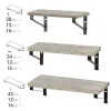 Planken Max Home Dzelzs Koks MDF 42 X 12 X 16 CM (4 gb.)
