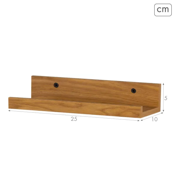 Lentynos Max Home Medžio MDF 25 X 5 X 10 CM (6 vnt.)