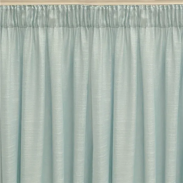 Curtain Alexandra House Living Rustik Turquoise Natural 300 x 270 x 1 cm Translucent