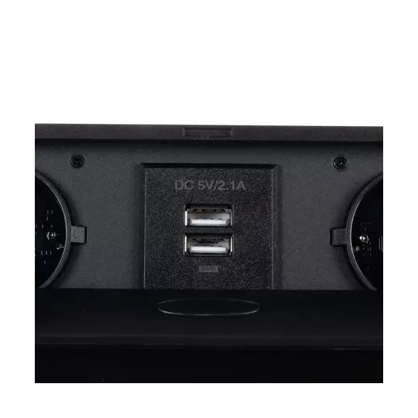 Встроенная в столешницу двойная USB-розетка Izoxis 21446