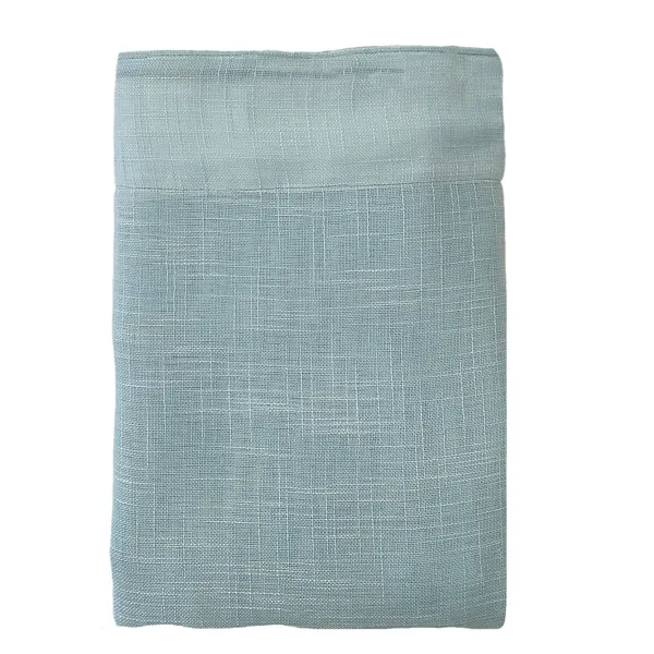 Curtain Alexandra House Living Rustik Turquoise Natural 300 x 270 x 1 cm Translucent