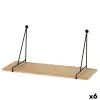 Hyllyt Max Home Rauta Puu MDF 40 X 20 X 14,5 CM (6 osaa)