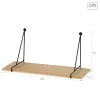 Hyllyt Max Home Rauta Puu MDF 40 X 20 X 14,5 CM (6 osaa)