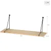 Riiulid Max Home Raud Puit MDF 50 X 20 X 14,5 CM (6 Ühikut)