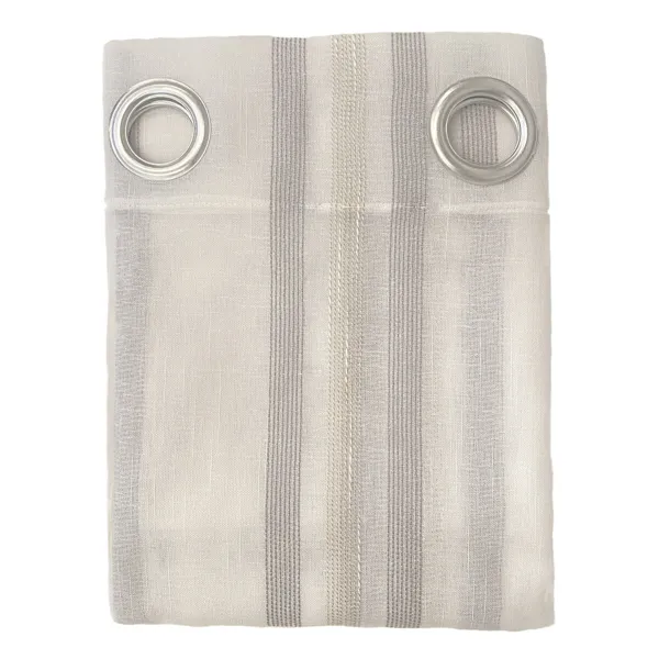 Curtain Alexandra House Living Rebeca Grey 140 x 270 x 1 cm Translucent