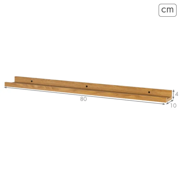 Lentynos Max Home Medžio MDF 80 X 4 X 10 CM (6 vnt.)