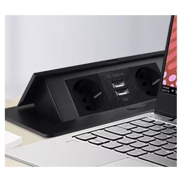 Встроенная в столешницу двойная USB-розетка Izoxis 21446