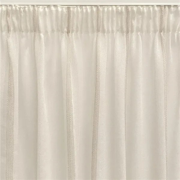 Curtain Alexandra House Living Rebeca Beige 400 x 270 x 1 cm Translucent