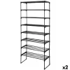 Lentyna Max Home Juoda Metalinis Plastmasinis 67 X 160 X 30 CM (2 vnt.)