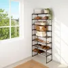 Hyllyt Max Home Musta Metalli Muovinen 67 X 160 X 30 CM (2 osaa)