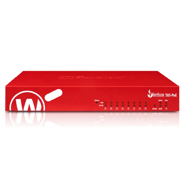 Firewall Watchguard FIREBOX T85- Melns USB 2.0