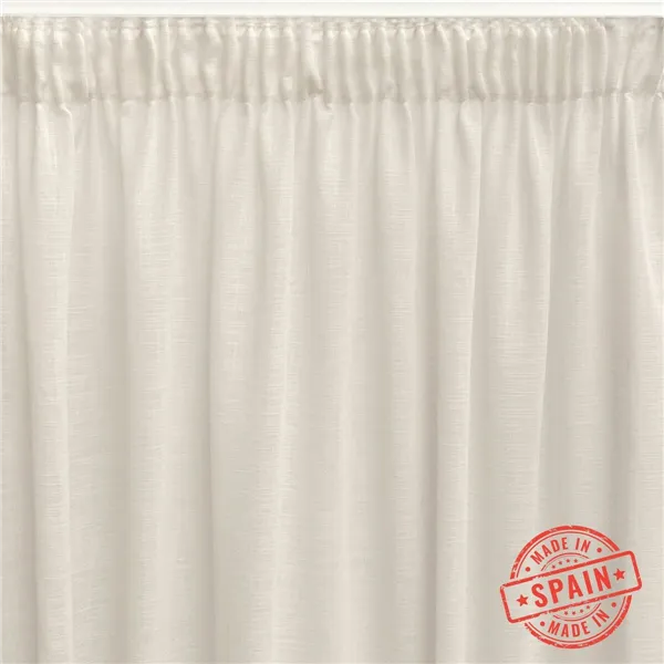 Curtain Alexandra House Living Jade Natural 200 x 270 x 1 cm Translucent