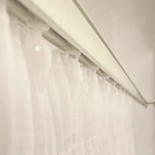 Curtain Alexandra House Living Jade Natural 200 x 270 x 1 cm Translucent