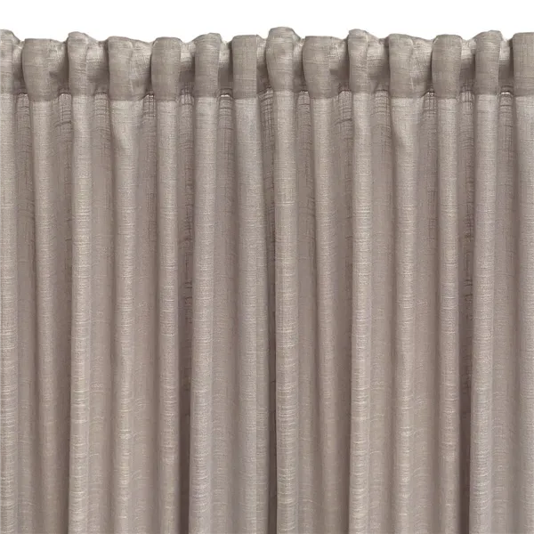 Curtain Alexandra House Living Rustik Grey Natural 400 x 270 x 1 cm Translucent