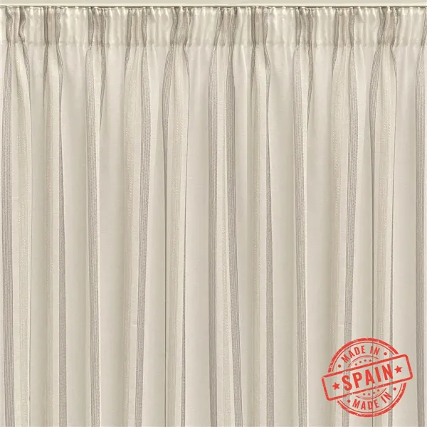 Curtain Alexandra House Living Rebeca Grey 400 x 270 x 1 cm Translucent