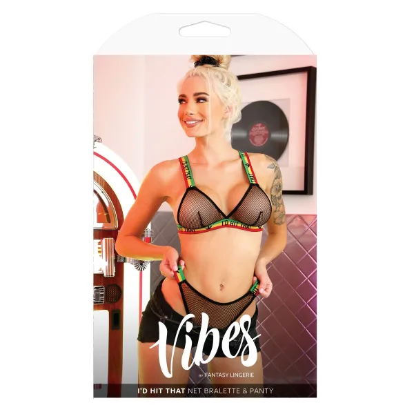 Underwear Set Fantasy Lingerie Black (M/L)