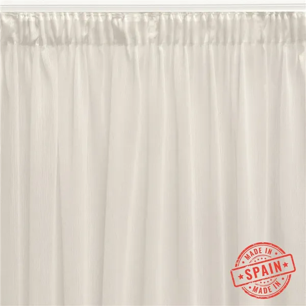 Curtain Alexandra House Living Lisboa White 400 x 270 x 1 cm Translucent