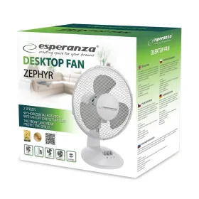 Настольный вентилятор Esperanza EHF004WE Белый Серый 30 W