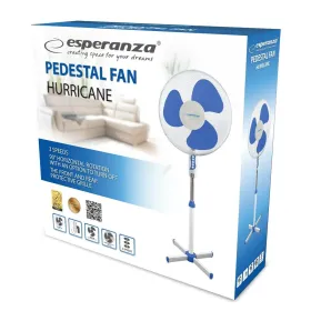 Вентилятор на ножке Esperanza EHF001WB Синий Белый 50 W