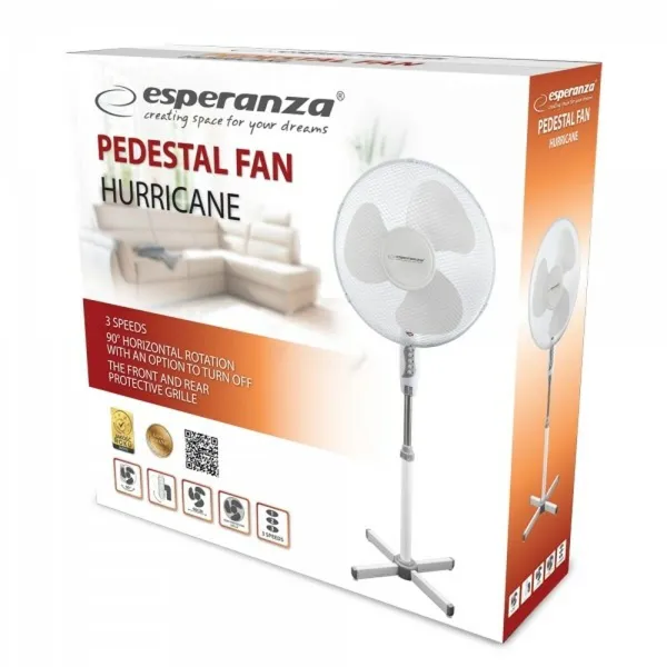 Seisuventilaator Esperanza EHF001WW Valge 50 W