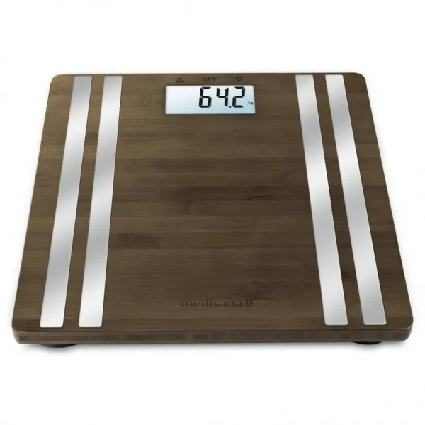 Digitālie vannas istabas svari Medisana BS 552 Bamboo 180 kg (1 Daudzums)