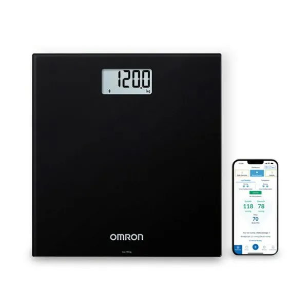 Digitālie vannas istabas svari Omron HN-300T2-EBK Melns