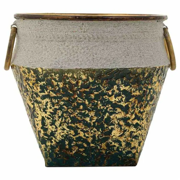 Planter Alexandra House Living Gold Iron 27 x 25 x 27 cm