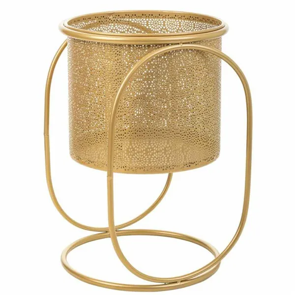 Set of Planters Alexandra House Living Gold Metal Iron 26 x 178 x 26 cm 2 Pieces