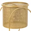 Set of Planters Alexandra House Living Gold Metal Iron 26 x 178 x 26 cm 2 Pieces