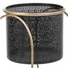 Set of Planters Alexandra House Living Black Metal Iron 26 x 178 x 26 cm 2 Pieces