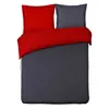 Duvet cover set Vision Dream Red Anthracite Dark grey 220 x 240 cm