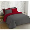 Duvet cover set Vision Dream Red Anthracite Dark grey 220 x 240 cm