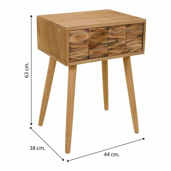 Nightstand Alexandra House Living Natural 63 x 38 x 44 cm