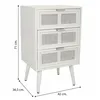 Nightstand Alexandra House Living White 36 x 71 x 42 cm