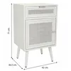 Nightstand Alexandra House Living White 36 x 71 x 42 cm