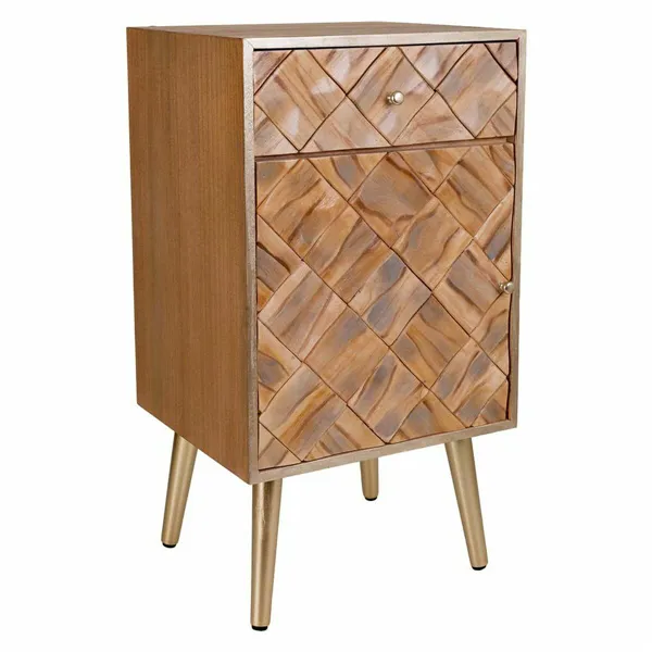 Nightstand Alexandra House Living Brown 35 x 71 x 40 cm